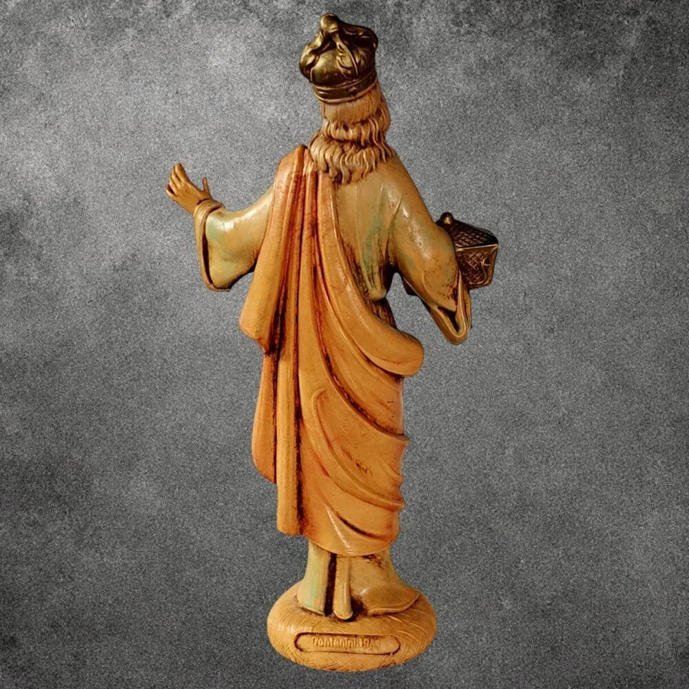 Fontanini Wiseman King Melchior Nativity 1983 Village Figure Italy 5